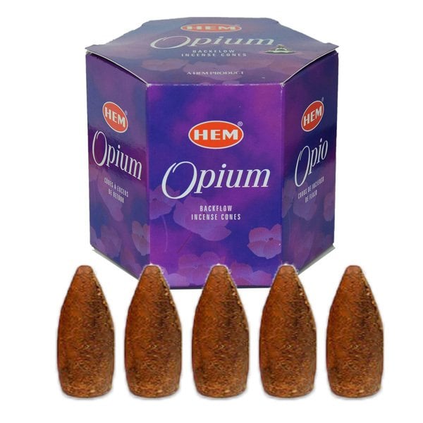 Hem Opium (Afyon) Incense Cones 5 adet Tütsü