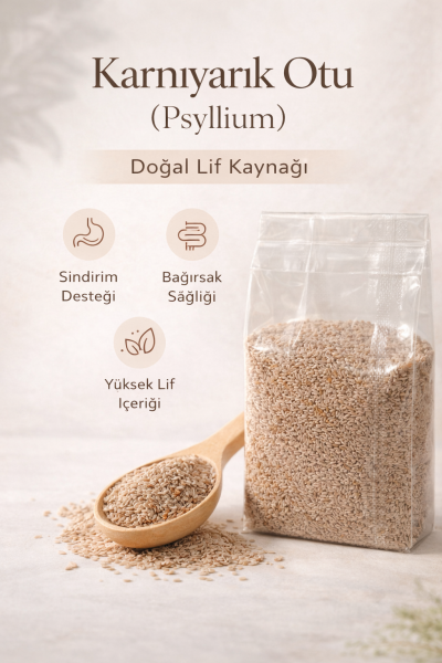 Karnıyarık Otu (Psyllium) 100% Doğal Yüksek Lif Kaynağı