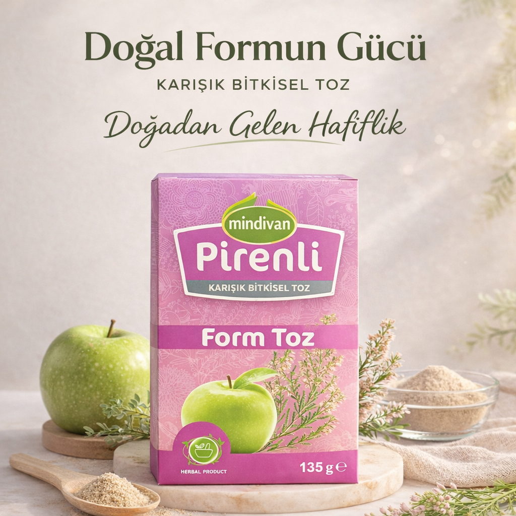 Mindivan Pirenli Karışık Bitkisel Toz Elma Aromalı 150gr
