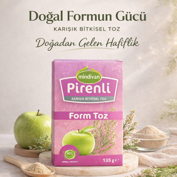 Mindivan Pirenli Karışık Bitkisel Toz Elma Aromalı 150gr