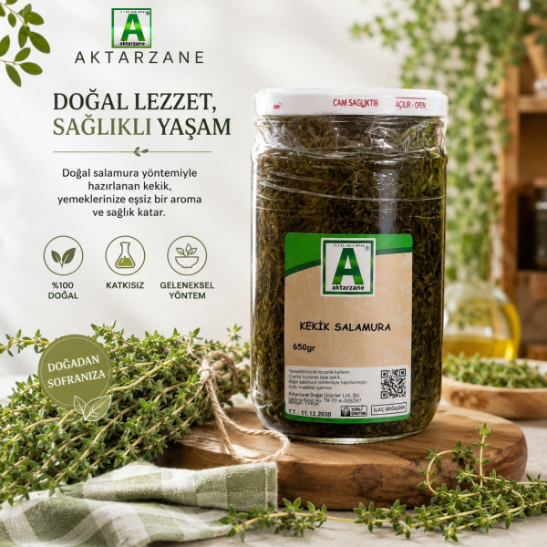 AKTARZANE Kekik Salamura 650 gr