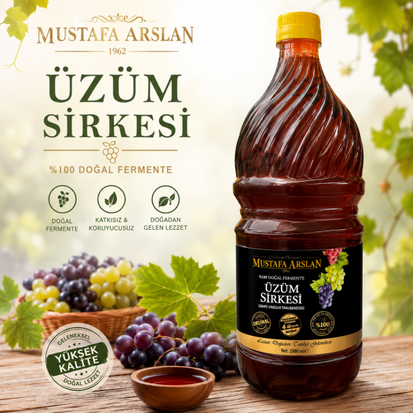 MUSTAFA ARSLAN Üzüm Sirkesi 2 LT