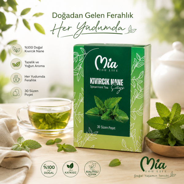 MİA FOR LİFE KIVIRCIK NANE 30 SÜZEN POŞET