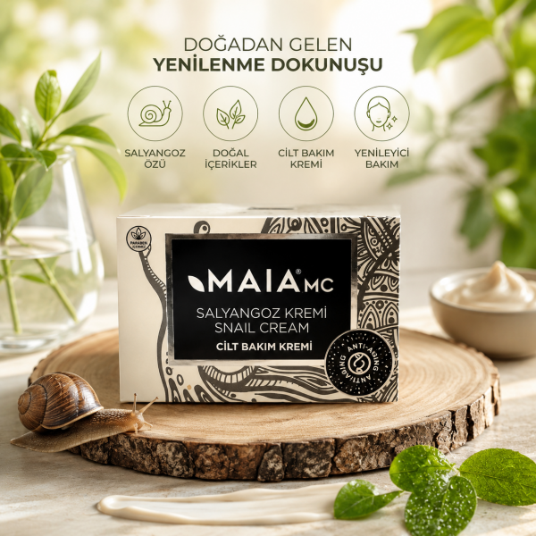 MAIA MC Salyangoz Kremi Cilt Bakım Kremi