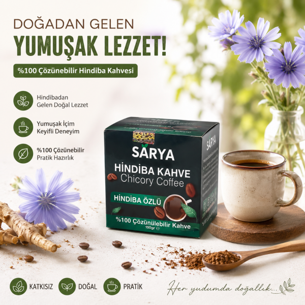 SARYA Hindiba Kahvesi %100 Çözünebilir 150 gr