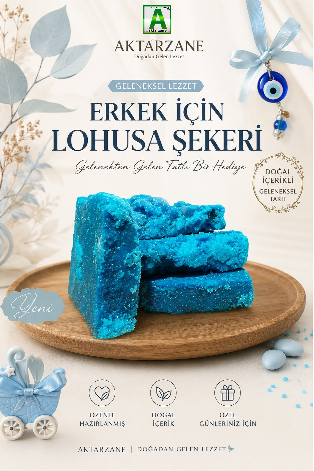 Erkek İçin Kızamık Şekeri (Lohusa Şekeri) Rubellam Candy