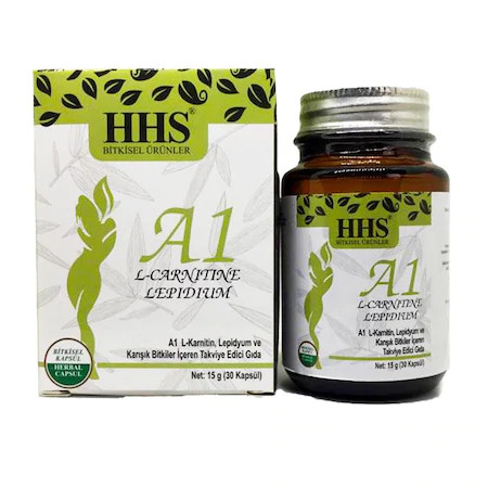 Hhs A 1 L-Carnitine Lepidium Bitkisel Kapsül Detox Kapsül 30 Adet