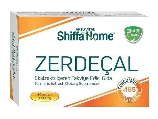 Shiffa Home Zerdeçal Ekstraktı 1300mg Softjel 30 Kapsül