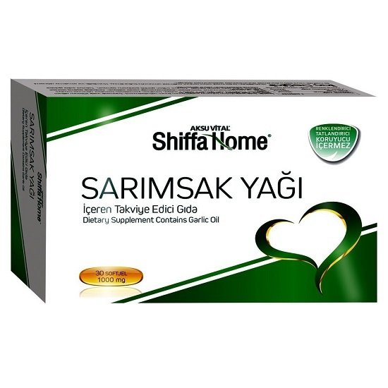 Shiffa Home Sarımsak Yağı 30 Kapsül