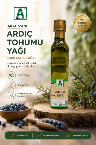 Aktarzane Ardıç Tohumu Yağı Soğuk Sıkım 250ml