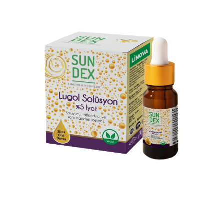 Sun Dex Lugol Solüsyon 30ml Oral Damla İyot Damlası