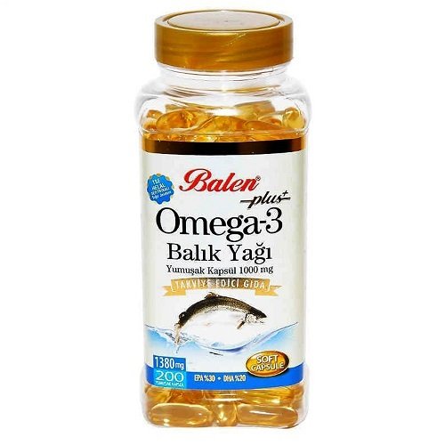 Balen Omega 3 Balık Yağı 1380mg 200 Kapsül TSE Helal Sertifikalı