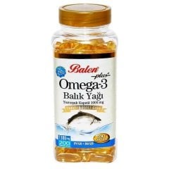 Balen Omega 3 Balık Yağı 1380mg 200 Kapsül TSE Helal Sertifikalı