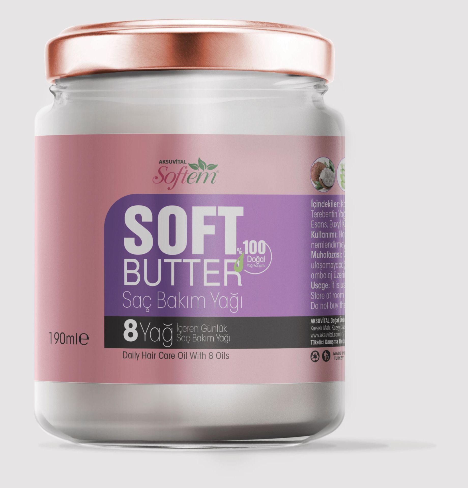 Softem Soft Butter Saç Bakım Yağı 190ml