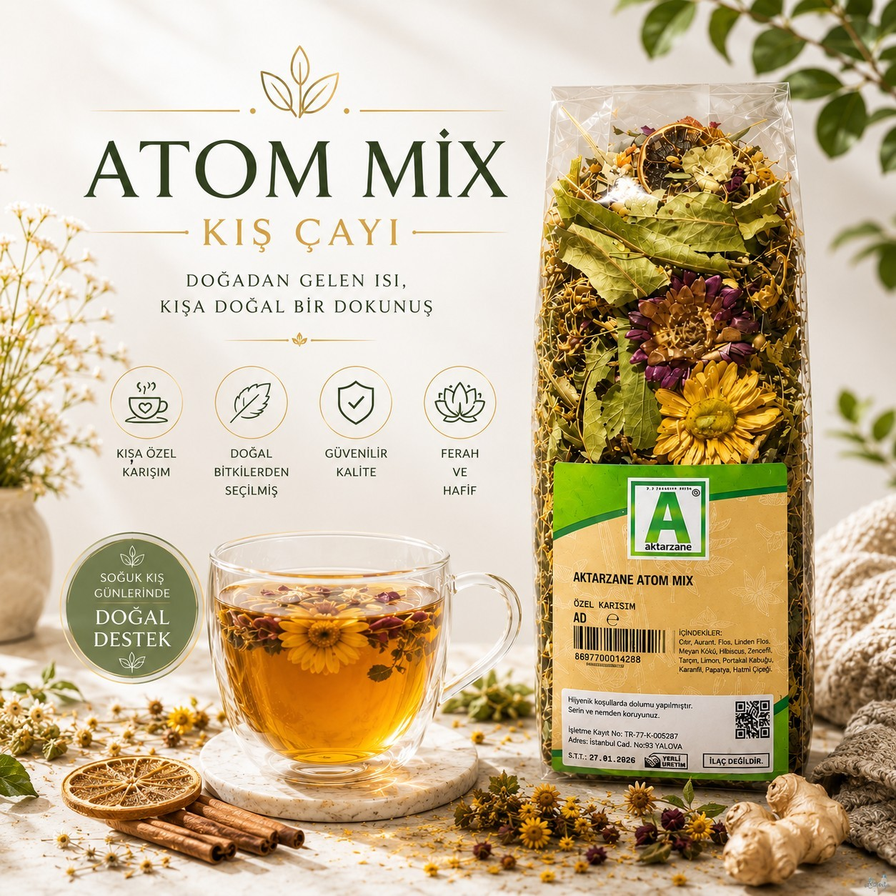 Aktarzane Atom Mix Kış Çayı
