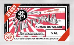 Viktoria Kumaş Boyası Kot Naylon İpek Yük Pamuk Boyası 5 Al