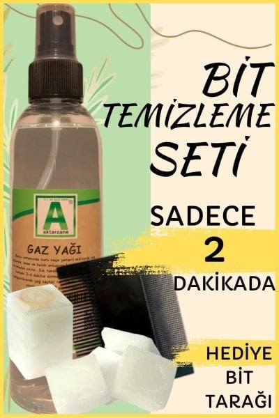 Bit Seti - Gaz Yağı Kafur Bit Tarağı