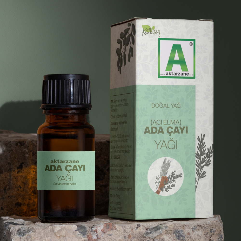 Aktarzane Ada Çayı Acı Elma Yağı adaçayı yağı 20cc