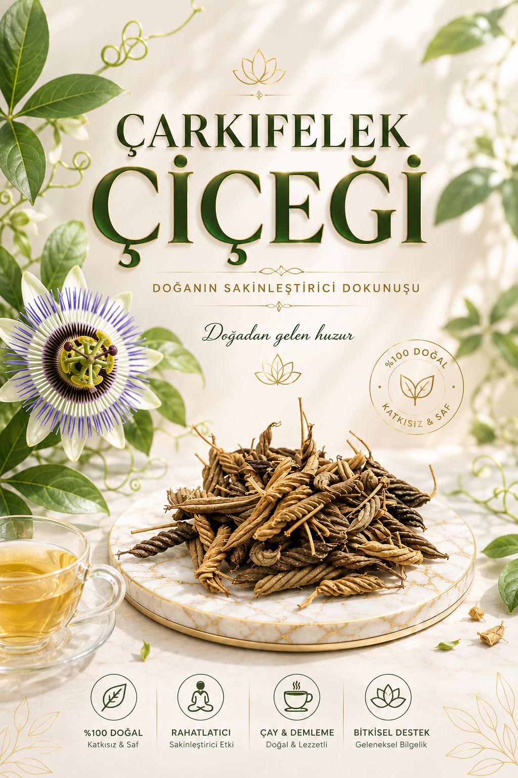 Çarkıfelek Çiçeği (Passiflora)