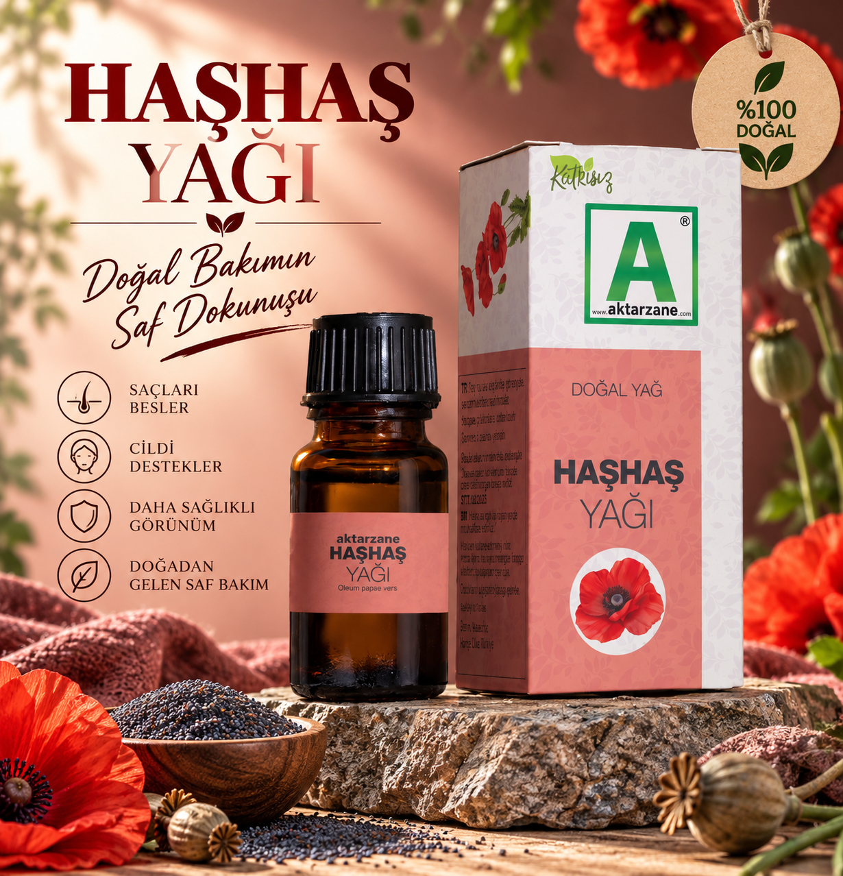 Aktarzane Haşhaş Yağı 50cc