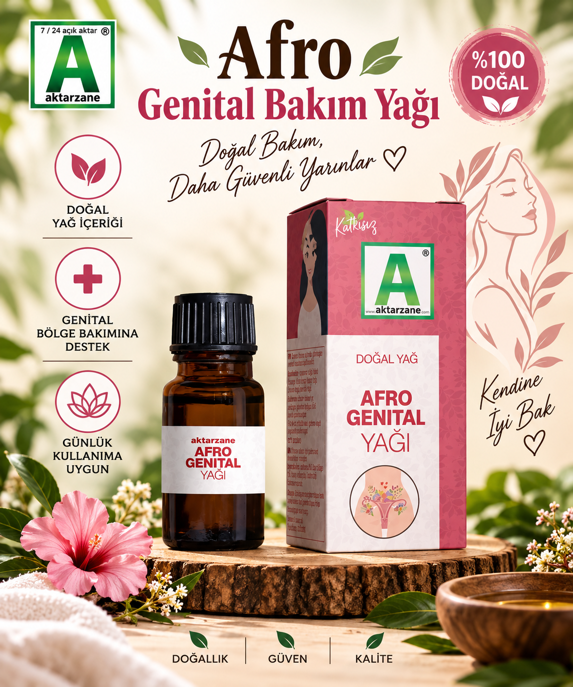 Aktarzane Afro Genital Yağı 10cc