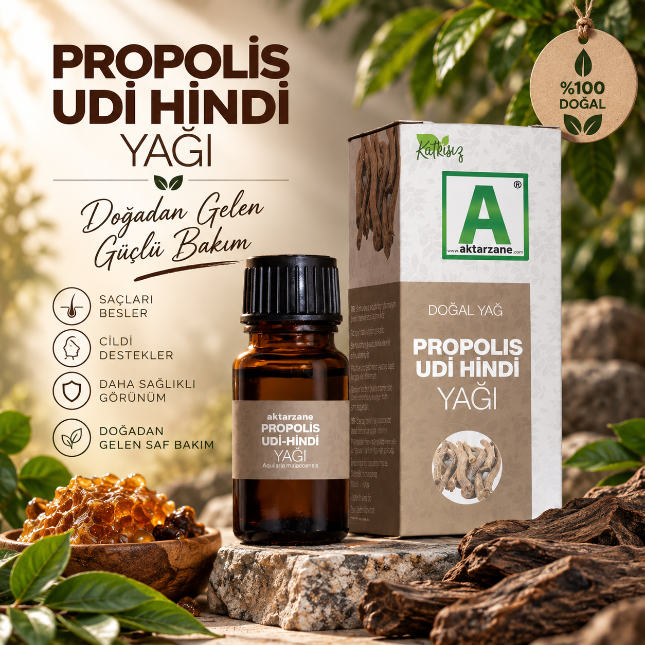 Aktarzane Propolisli Udi Hindi Yağı 50cc