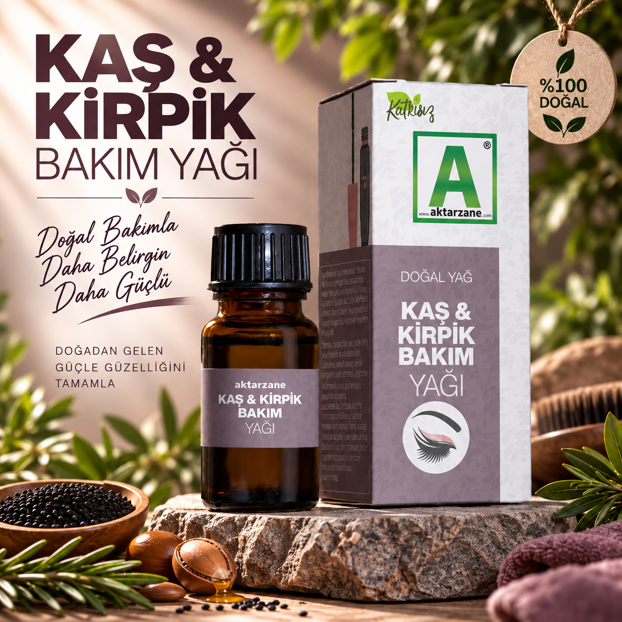 Aktarzane Kaş Kirpik Bakım Yağı 50cc