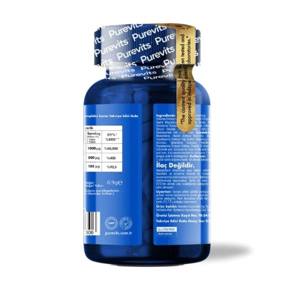 Purevits Vitamin B12 Complex Dilaltı 30 ADET TABLET