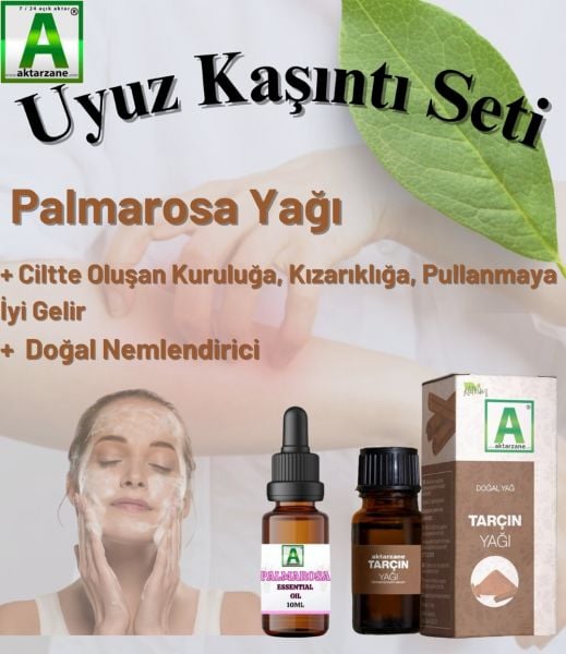 Uyuz Kaşıntı Seti: Palmarosa Çimen Yağı & Tarçın Yağı
