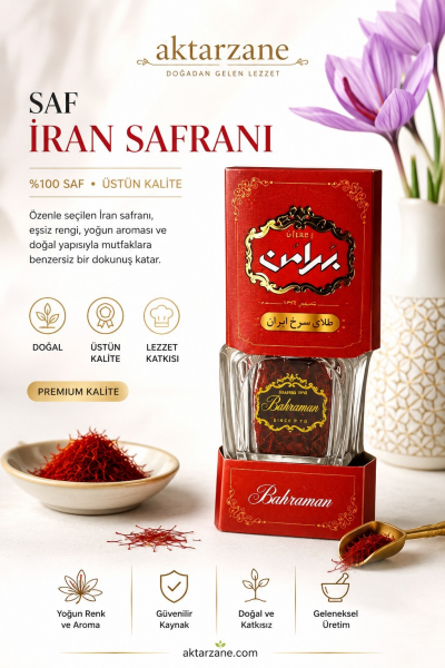 Orjinal İran Safranı Saffron Crocus Sativus