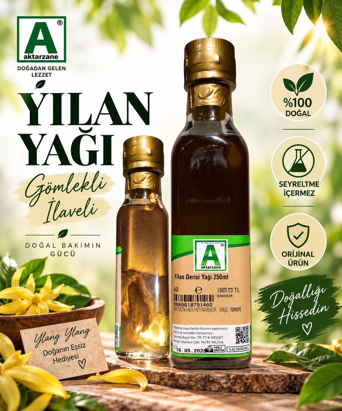 Yılan Derisi Yağı 250ml