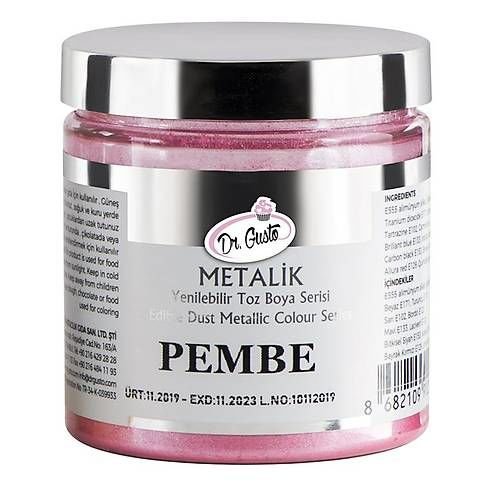 Dr. Gusto Pembe Yenilebilir Metalik Toz