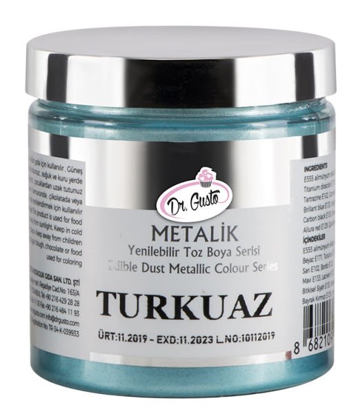 Sanbon Turkuaz Yenilebilir Metalik Toz