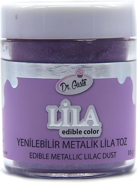Dr. Gusto Lila Yenilebilir Metalik Toz