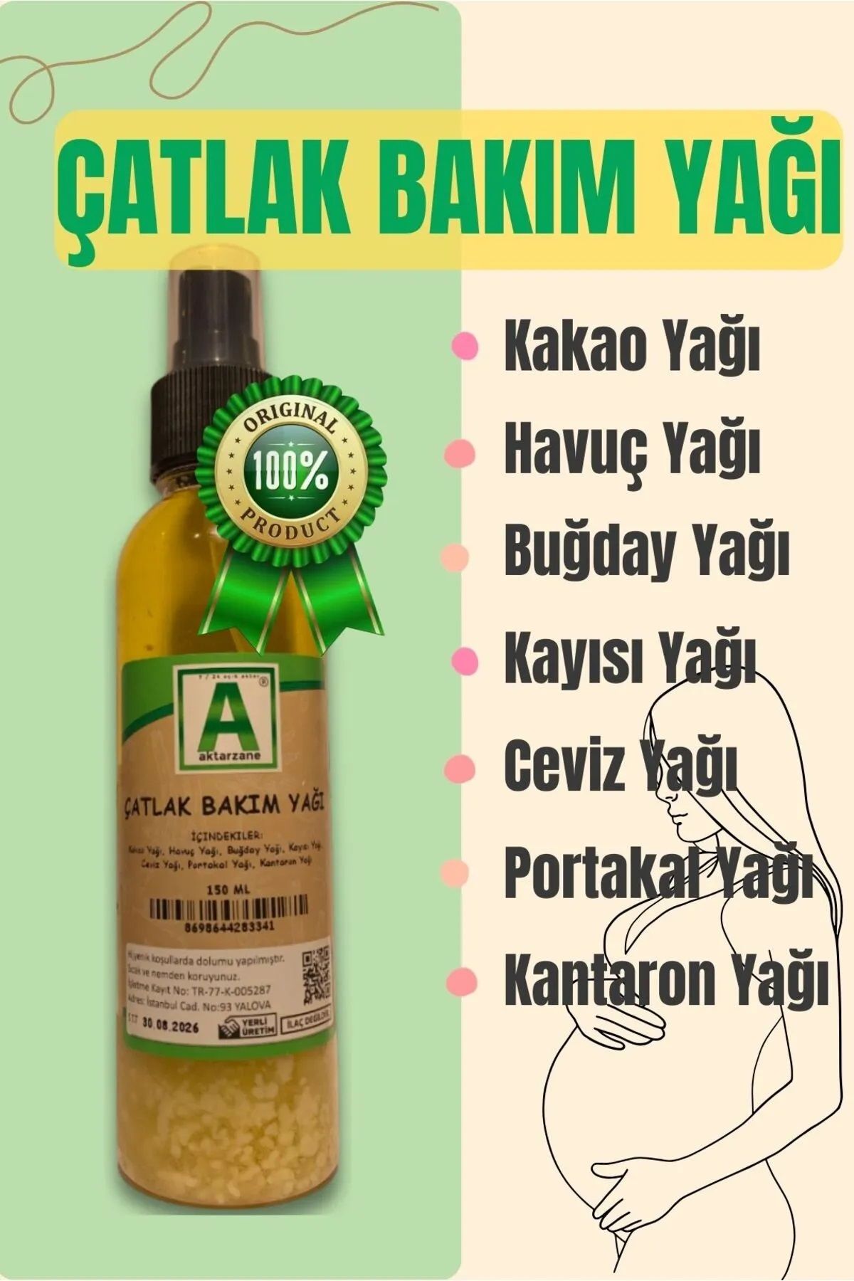 Doğal Çatlak Bakım Yağı
