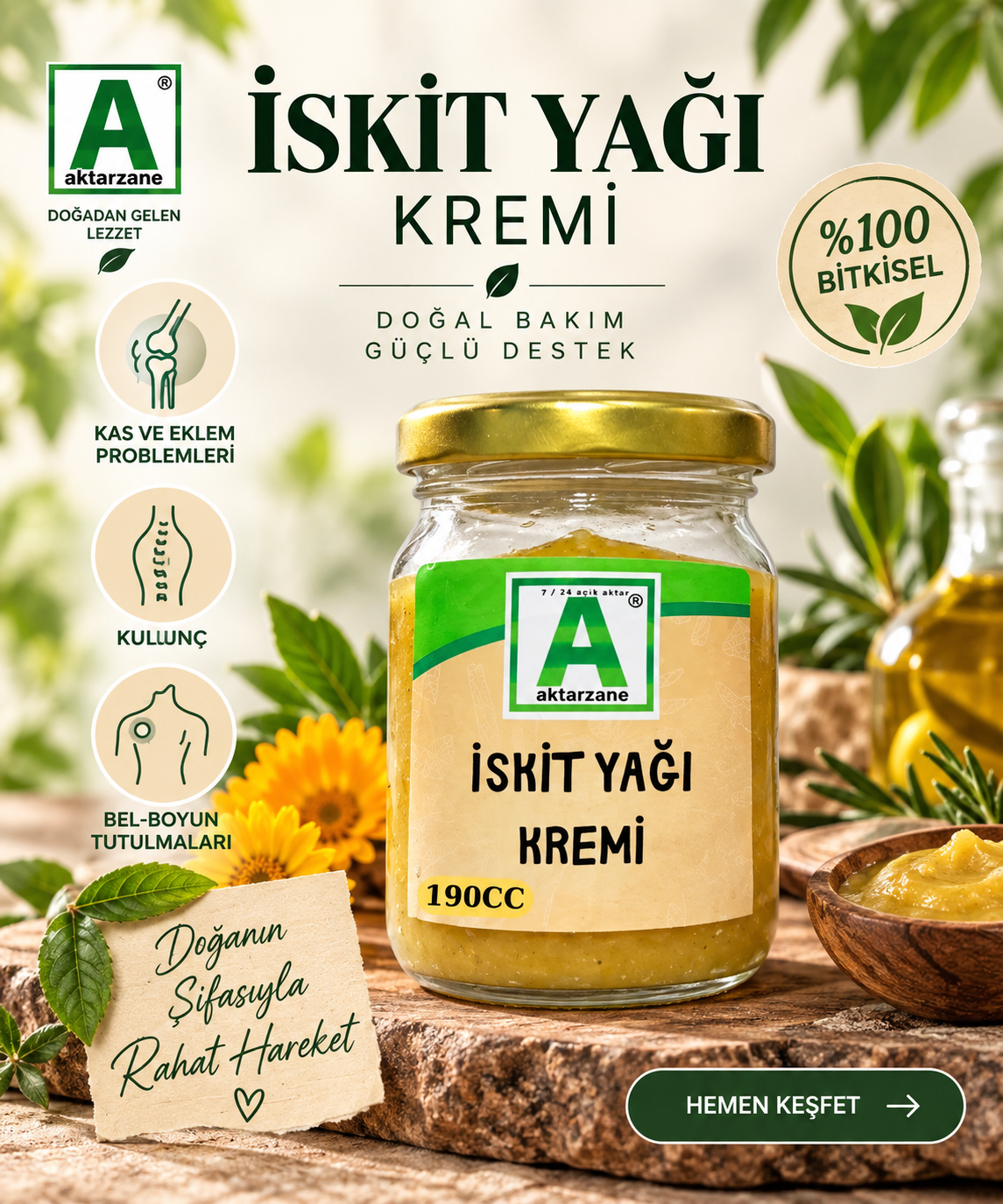 İskit Yağı Kremi 190cc