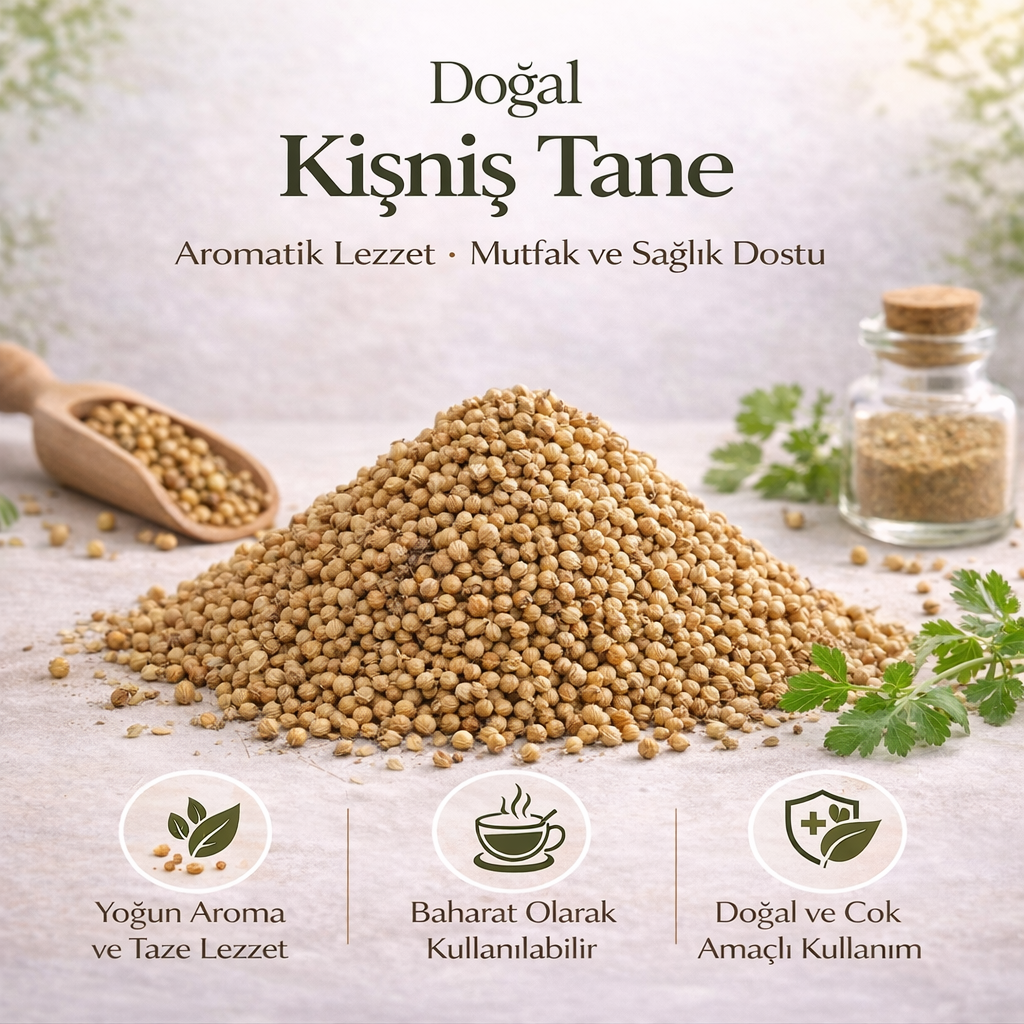 Kişniş Tane Kinzi Coriandrum sativum L