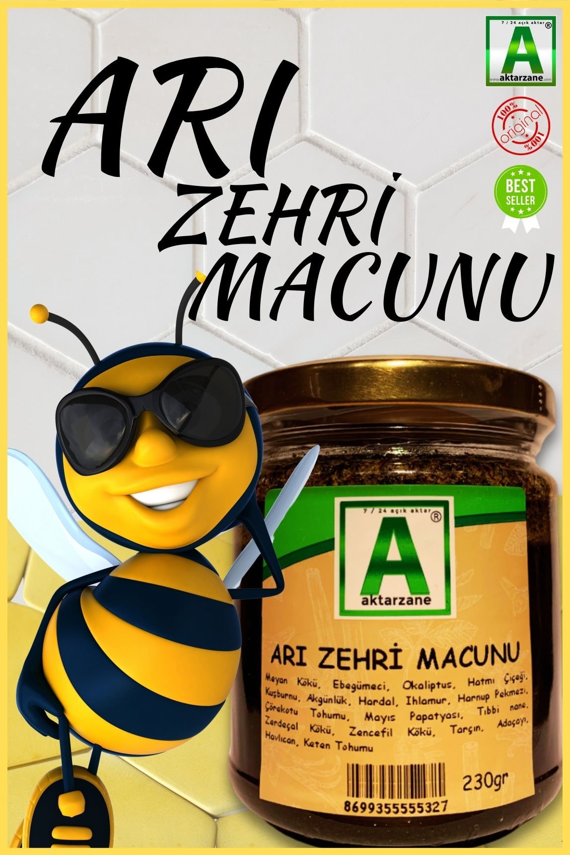 Aktarzane Arı Zehri Macunu 230gr
