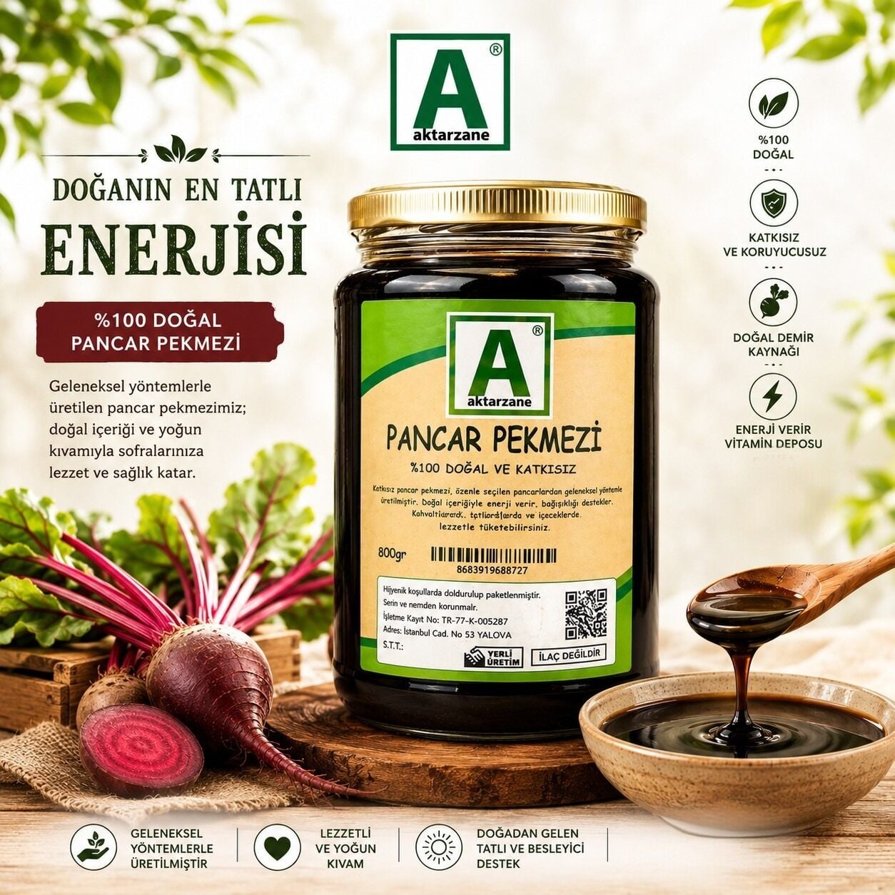Pancar Pekmezi 800 gr.